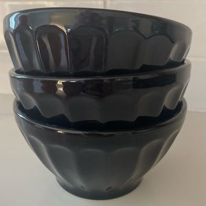 Black latte bowls